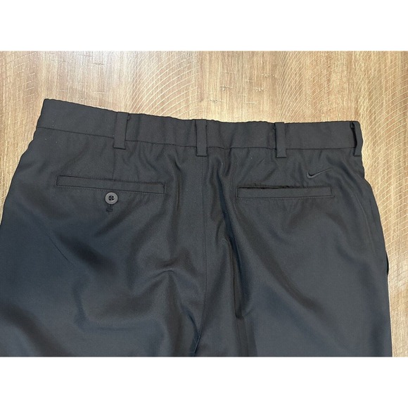 Nike Golf Dri Fit Pants Mens Size 34x32 Black Performance Tech Logo Pockets EUC - Picture 10 of 16